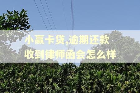 小赢卡贷,逾期还款收到律师函会怎么样