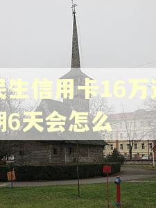 民生信用卡16万逾期6天会怎么