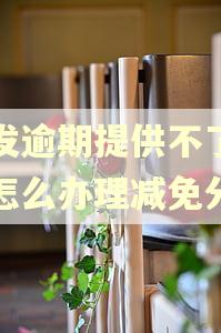 浦发逾期提供不了证明怎么办理减免分期