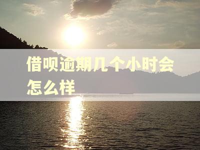 借呗逾期几个小时会怎么样