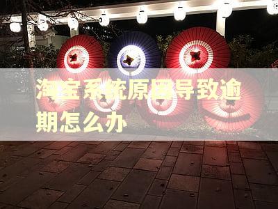 淘宝系统原因导致逾期怎么办