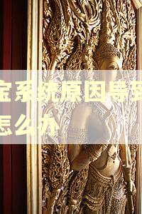 淘宝系统原因导致逾期怎么办