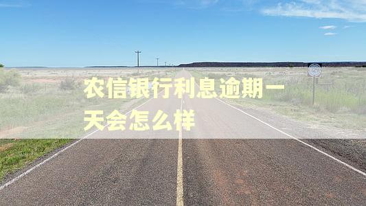 农信银行利息逾期一天会怎么样