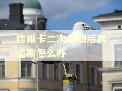 信用卡二次分期后再逾期怎么办