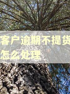 对客户逾期不提货厂家怎么处理