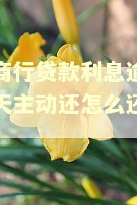 农商行贷款利息逾期一天主动还怎么还不了
