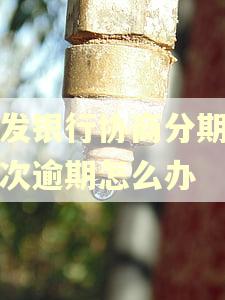 浦发银行协商分期后再次逾期怎么办