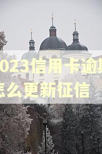2023信用卡逾期怎么更新征信
