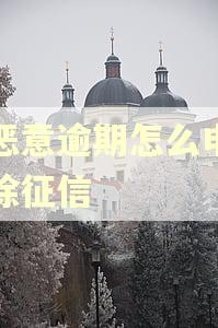 非恶意逾期怎么申请消除征信