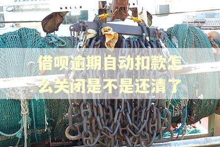 借呗逾期自动扣款怎么关闭是不是还清了