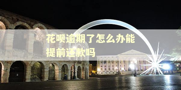 花呗逾期了怎么办能提前还款吗 花呗逾期了怎么办能提前还款吗