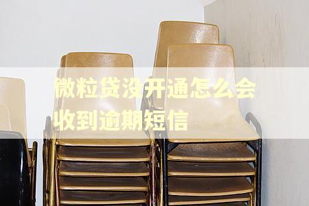 微粒贷没开通怎么会收到逾期短信