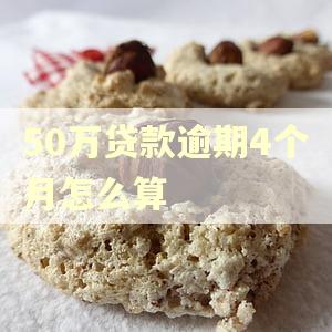 50万贷款逾期4个月怎么算