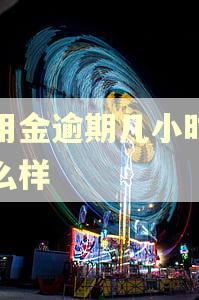 备用金逾期几小时会怎么样