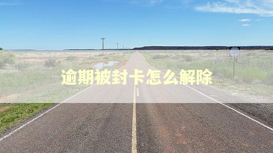 逾期被封卡怎么解除