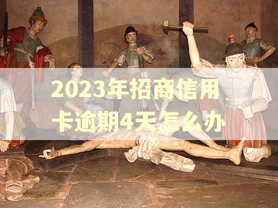 2023年招商信用卡逾期4天怎么办