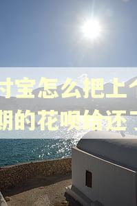 支付宝怎么把上个月逾期的花呗给还了