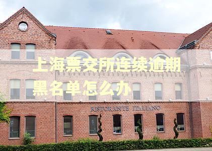 上海票交所连续逾期黑名单怎么办