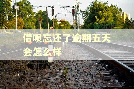 借呗忘还了逾期五天会怎么样