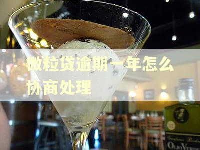 微粒贷逾期一年怎么协商处理