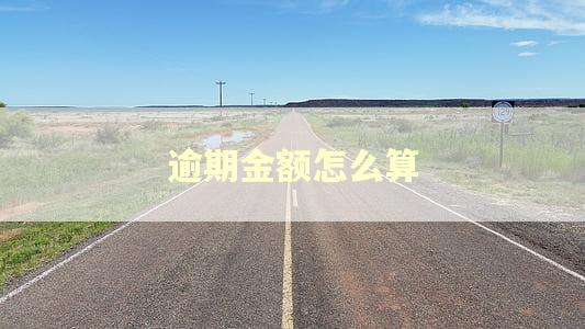 逾期金额怎么算