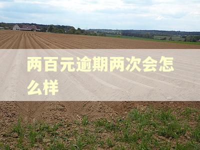 两百元逾期两次会怎么样