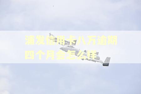 浦发信用卡八万逾期四个月会怎么样