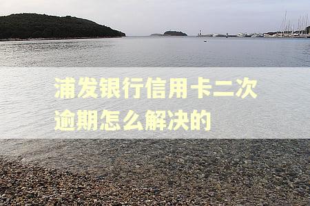 浦发银行信用卡二次逾期怎么解决的