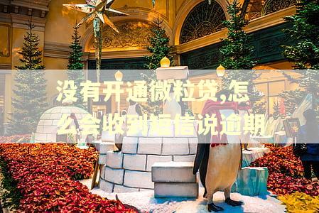 没有开通微粒贷,怎么会收到短信说逾期