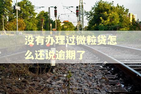 没有办理过微粒贷怎么还说逾期了