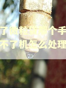 借了微粒贷那个手机开不了机怎么处理逾期