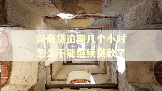网商贷逾期几个小时怎么不能继续贷款了