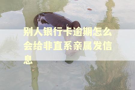别人银行卡逾期怎么会给非直系亲属发信息