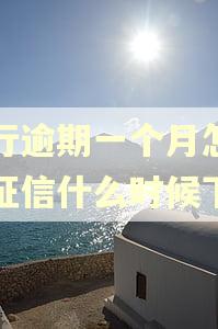 农行逾期一个月怎么办征信什么时候下