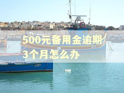 500元备用金逾期3个月怎么办