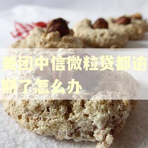 美团中信微粒贷都逾期了怎么办 美团中信微粒贷都逾期了怎么办