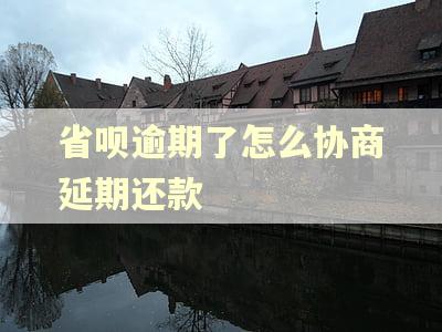 省呗逾期了怎么协商延期还款