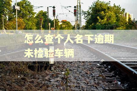 怎么查个人名下逾期未检验车辆 怎么查个人名下逾期未检验车辆