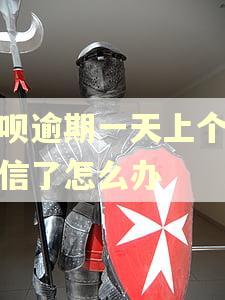 借呗逾期一天上个人征信了怎么办