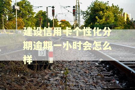 建设信用卡个性化分期逾期一小时会怎么样