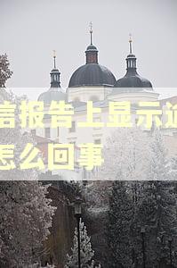 征信报告上显示逾期是怎么回事