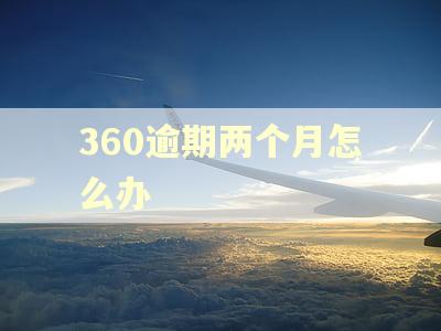 360逾期两个月怎么办
