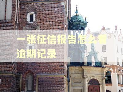 一张征信报告怎么看逾期记录