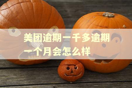 美团逾期一千多逾期一个月会怎么样