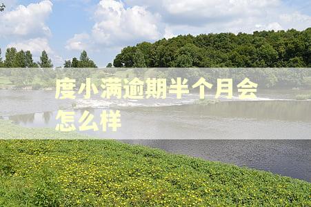 度小满逾期半个月会怎么样