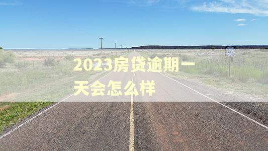 2023房贷逾期一天会怎么样 2023房贷逾期一天会怎么样