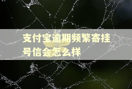 支付宝逾期频繁寄挂号信会怎么样