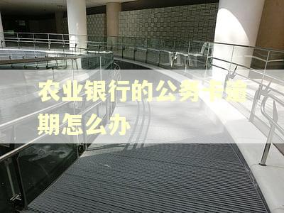 农业银行的公务卡逾期怎么办 农业银行的公务卡逾期怎么办
