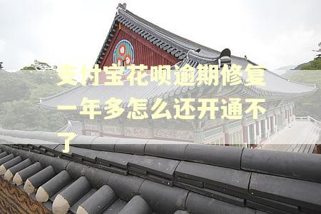 支付宝花呗逾期修复一年多怎么还开通不了
