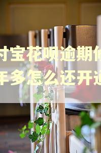 支付宝花呗逾期修复一年多怎么还开通不了